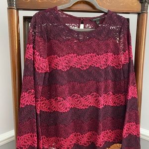 ✨ Lace overlay top with camisole